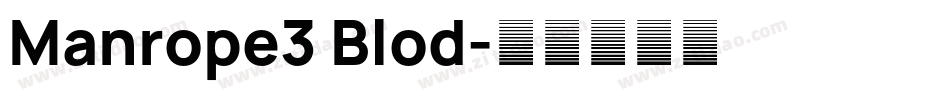Manrope3 Blod字体转换